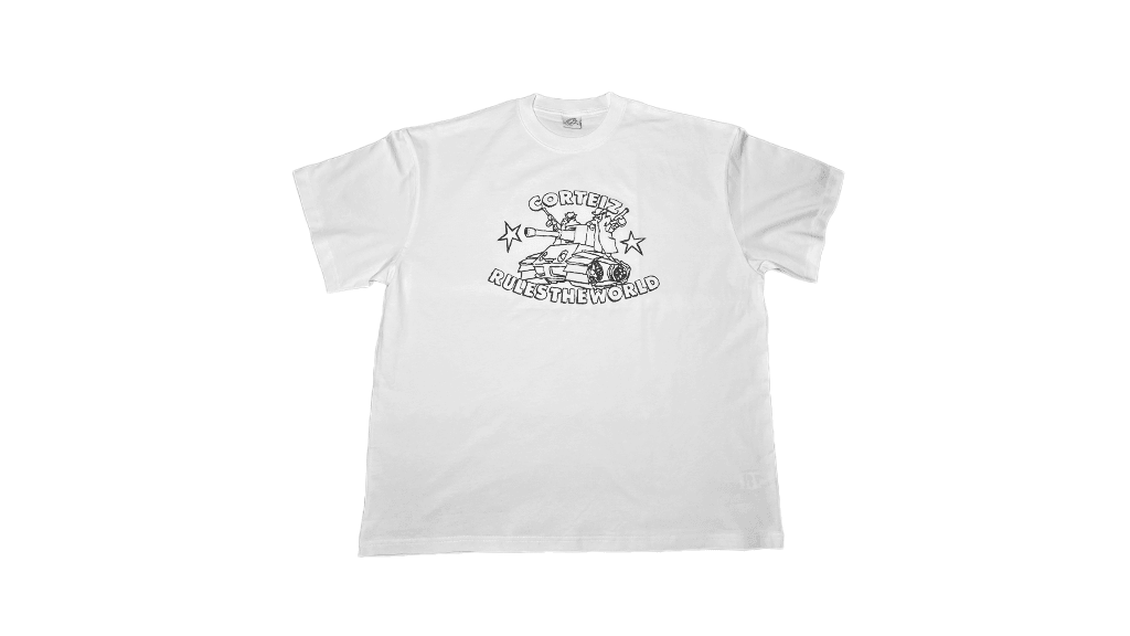 Corteiz Rules The World White Tee