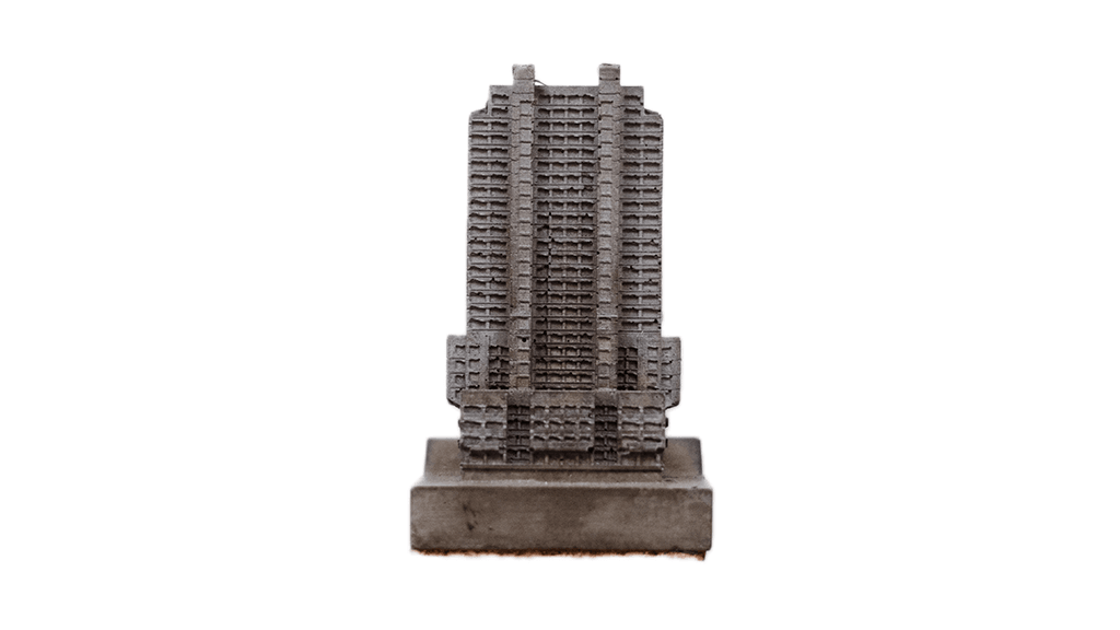 Sossego Brutalism Building Sculpture